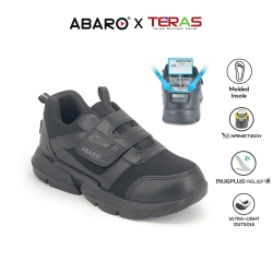 ABARO X TERAS 2877ACN Black School Shoes Name Your Shoes Primary/Secondary Unisex